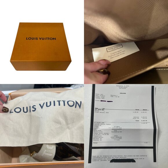 $3100 NEW Louis Vuitton 2021 Brown Monogram Utility Gold Crossbody Pouch Bag - Picture 14 of 14